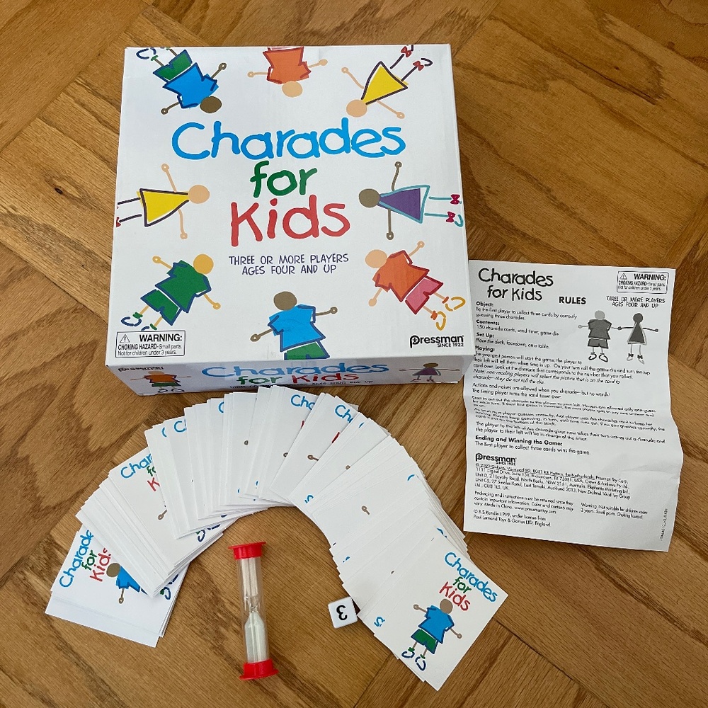 Pressman Charades for Kids - The 'No Reading Required' Family Game, 5"